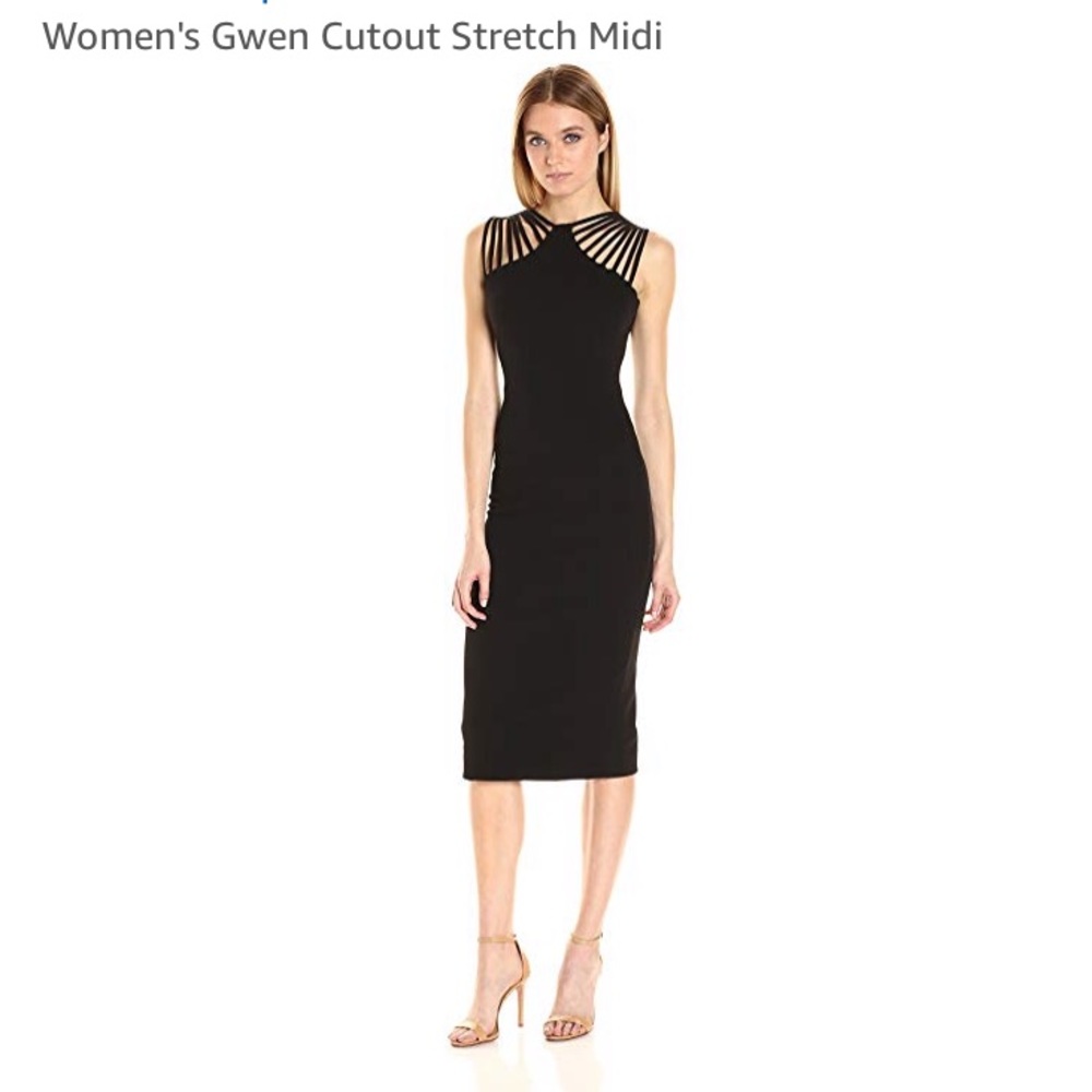 Dress the Population - Gwen Cutout Stretch Midi